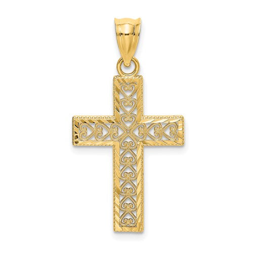 14k-d-c-edge-and-filigree-center-cross-charm-SolomonJeweler-Wichita-KS-CustomJewelry