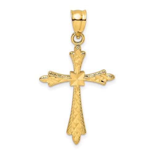 14k-d-c-cross-w-fancy-edges-charm-SolomonJeweler-Wichita-KS-CustomJewelry