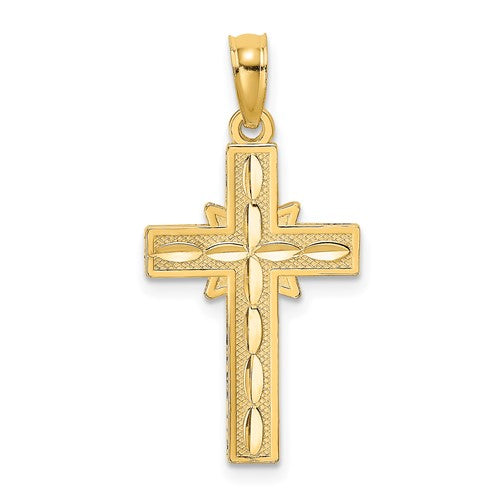 14k-d-c-etched-cross-charm-SolomonJeweler-Wichita-KS-CustomJewelry