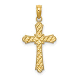 14k-d-c-striped-cross-charm-SolomonJeweler-Wichita-KS-CustomJewelry
