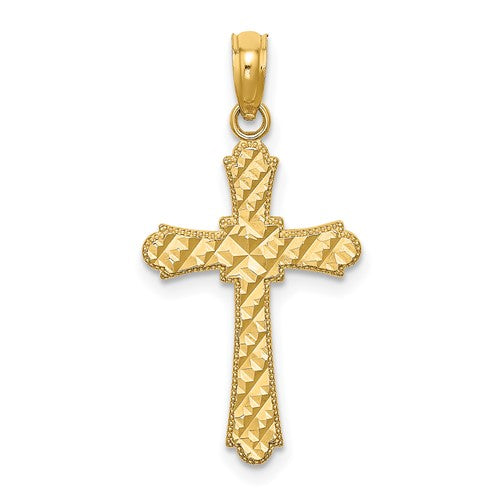 14k-d-c-striped-cross-charm-SolomonJeweler-Wichita-KS-CustomJewelry