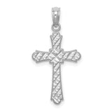 14k-white-gold-d-c-striped-cross-charm-SolomonJeweler-Wichita-KS-CustomJewelry