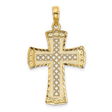 14k-d-c-w-satin-edge-lattice-cross-charm-SolomonJeweler-Wichita-KS-CustomJewelry