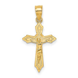14k-w-arrow-pointed-ends-crucifix-charm-SolomonJeweler-Wichita-KS-CustomJewelry