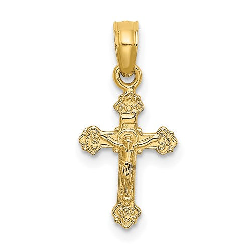 14k-mini-crucifix-w-fancy-tips-charm-SolomonJeweler-Wichita-KS-CustomJewelry