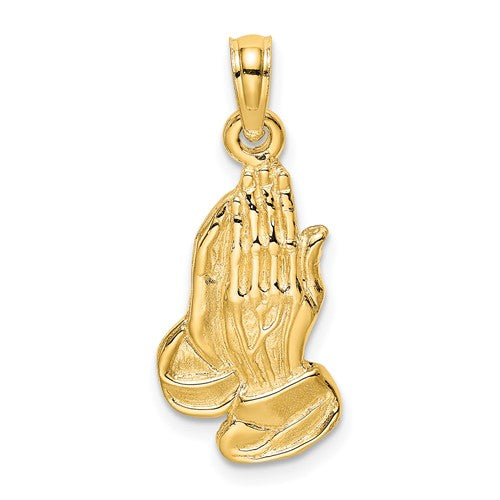 14k-2-d-praying-hands-charm-SolomonJeweler-Wichita-KS-CustomJewelry