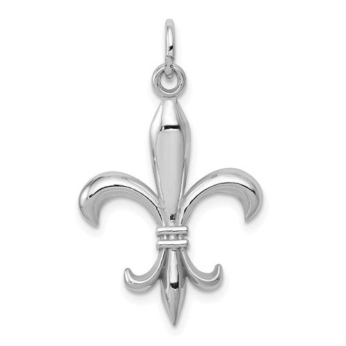 14k-white-gold-hollow-fleur-de-lis-charm-SolomonJeweler-Wichita-KS-CustomJewelry