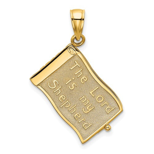 14k-3-d-moveable-pages-the-lord-is-my-shepherd-psalm-23-charm-SolomonJeweler-Wichita-KS-CustomJewelry