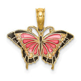 14k-small-enameled-pink-butterfly-SolomonJeweler-Wichita-KS-CustomJewelry