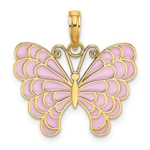 14k-lavender-enameled-butterfly-pendant-SolomonJeweler-Wichita-KS-CustomJewelry