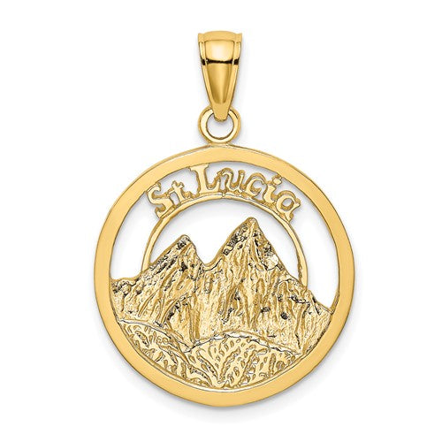 14k-st-lucia-twin-pitons-charm-SolomonJeweler-Wichita-KS-CustomJewelry