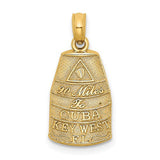 14k-small-southern-most-point-usa-key-west-fl-charm-SolomonJeweler-Wichita-KS-CustomJewelry