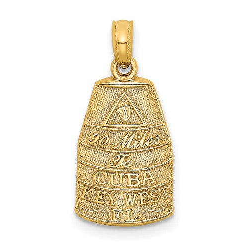 14k-small-southern-most-point-usa-key-west-fl-charm-SolomonJeweler-Wichita-KS-CustomJewelry