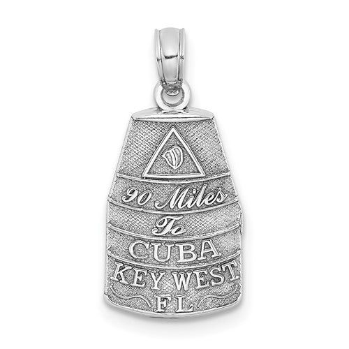 14k-white-gold-southern-most-point-usa-key-west-fl-charm-SolomonJeweler-Wichita-KS-CustomJewelry