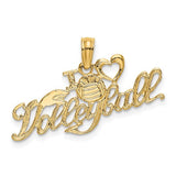 14k-i-heart-volleyball-charm-SolomonJeweler-Wichita-KS-CustomJewelry