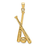 14k-2-d-baseball-bats-and-ball-charm-SolomonJeweler-Wichita-KS-CustomJewelry
