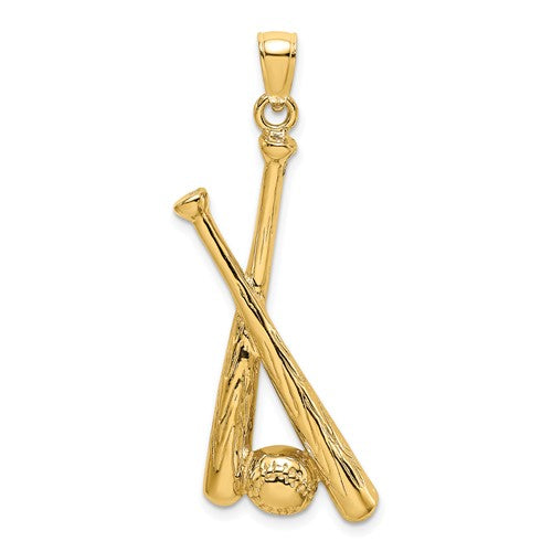 14k-2-d-baseball-bats-and-ball-charm-SolomonJeweler-Wichita-KS-CustomJewelry