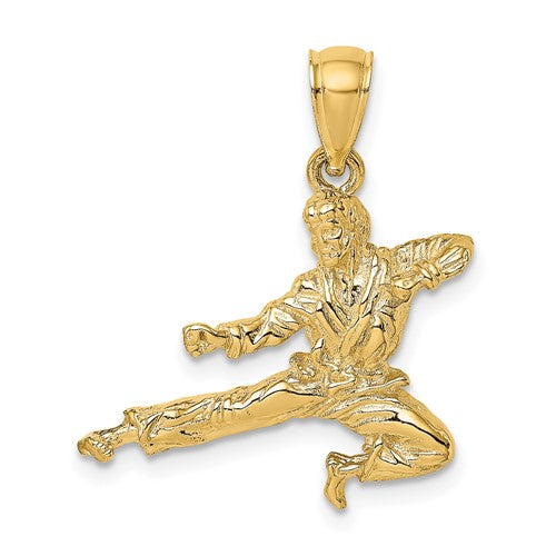 14k-3-d-karate-man-pendant-SolomonJeweler-Wichita-KS-CustomJewelry