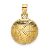 14k-2-d-textured-basketball-charm-SolomonJeweler-Wichita-KS-CustomJewelry