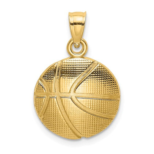 14k-2-d-textured-basketball-charm-SolomonJeweler-Wichita-KS-CustomJewelry