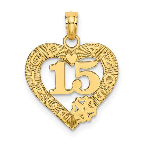 14k-quince-anos-15-in-heart-charm-SolomonJeweler-Wichita-KS-CustomJewelry