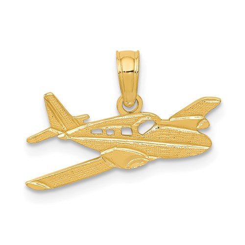 14k-cessna-plane-pendant-SolomonJeweler-Wichita-KS-CustomJewelry