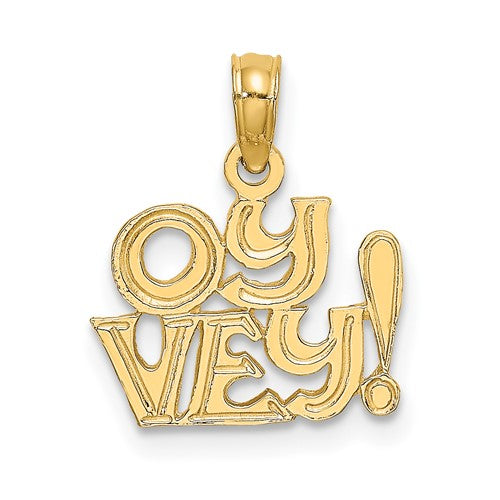 14k-polished-and-engraved-oy-vey-charm-SolomonJeweler-Wichita-KS-CustomJewelry