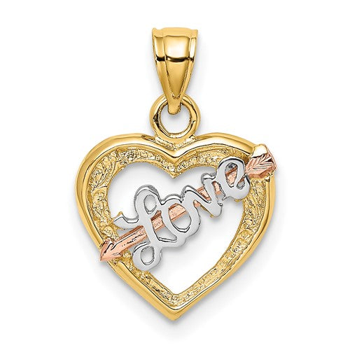 14k-yellow-and-rose-gold-w-white-rhodium-love-heart-w-arrow-charm-SolomonJeweler-Wichita-KS-CustomJewelry