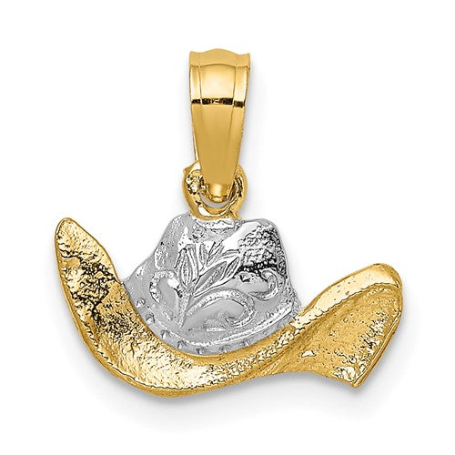 14k-w-rhodium-cowboy-hat-charm-SolomonJeweler-Wichita-KS-CustomJewelry