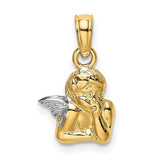 14k-angel-resting-on-elbow-w-rhodium-wing-charm-SolomonJeweler-Wichita-KS-CustomJewelry