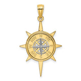 14k-two-tone-star-w-nautical-compass-charm-SolomonJeweler-Wichita-KS-CustomJewelry