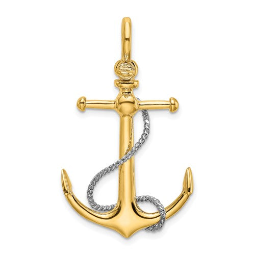14k-two-tone-3-d-anchor-w-t-bar-and-rope-w-shackle-bail-charm-SolomonJeweler-Wichita-KS-CustomJewelry
