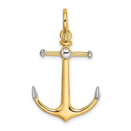 14k-w-rhodium-3-d-anchor-w-long-t-bar-and-shackle-bail-charm-SolomonJeweler-Wichita-KS-CustomJewelry