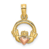 14k-two-tone-claddagh-w-heart-charm-SolomonJeweler-Wichita-KS-CustomJewelry