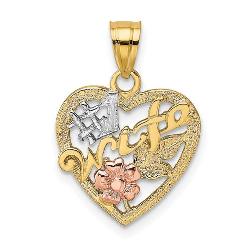 14k-two-tone-w-white-rhodium-1-wife-in-heart-w-flower-charm-SolomonJeweler-Wichita-KS-CustomJewelry