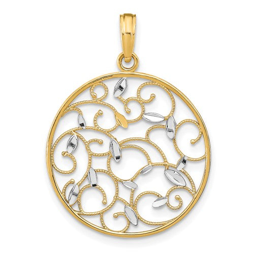 14k-w-rhodium-floral-medallion-pendant-charm-SolomonJeweler-Wichita-KS-CustomJewelry