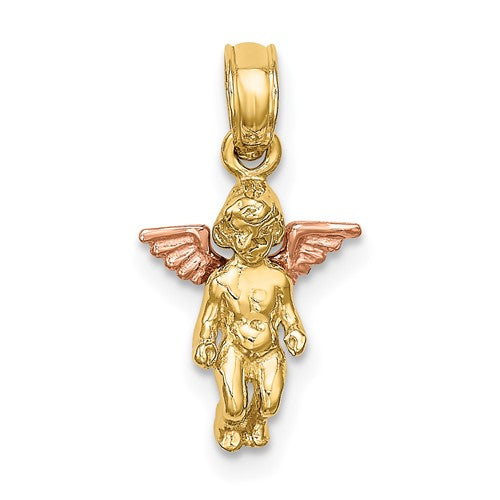 14k-two-tone-3-d-mini-guardian-angel-charm-SolomonJeweler-Wichita-KS-CustomJewelry