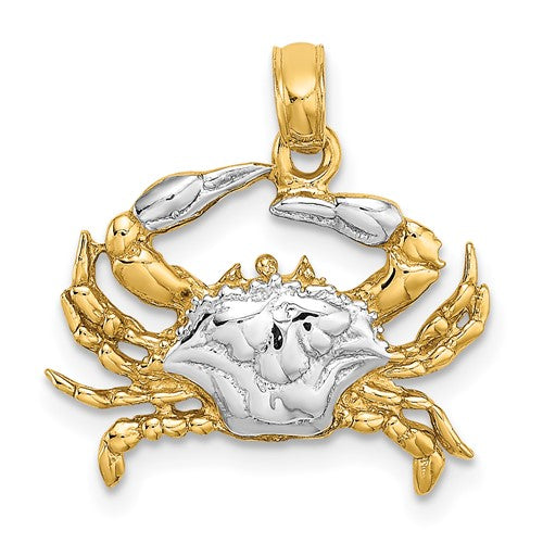 14k-with-white-rhodium-charm-blue-crab-charm-SolomonJeweler-Wichita-KS-CustomJewelry