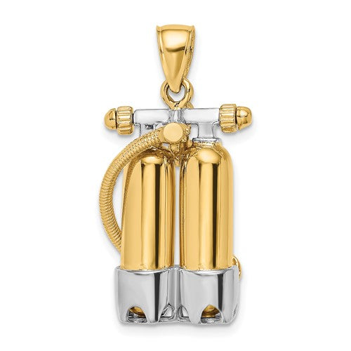 14k-w-rhodium-3-d-double-scuba-tanks-w-air-hose-charm-SolomonJeweler-Wichita-KS-CustomJewelry