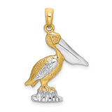 14k-with-white-rhodium-standing-pelican-charm-SolomonJeweler-Wichita-KS-CustomJewelry