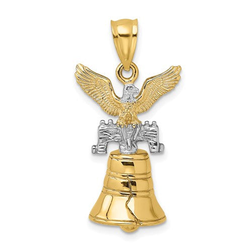 14k-w-rhodium-3d-moveable-liberty-bell-w-eagle-top-charm-SolomonJeweler-Wichita-KS-CustomJewelry