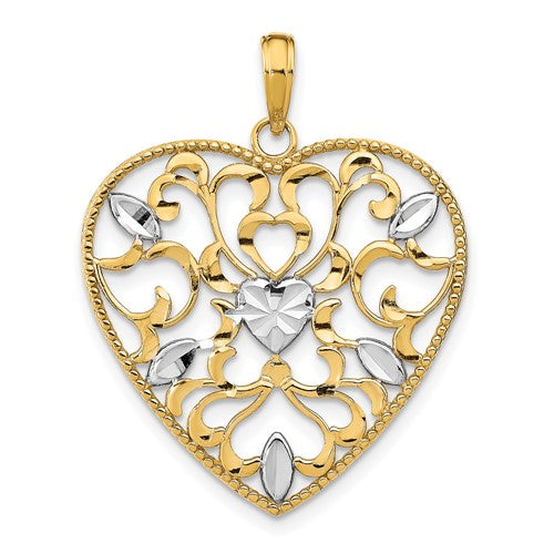 14k-w-rhodium-filigree-leaf-accent-heart-charm-SolomonJeweler-Wichita-KS-CustomJewelry