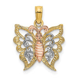 14k-two-tone-w-white-rhodium-butterfly-cut-out-charm-SolomonJeweler-Wichita-KS-CustomJewelry