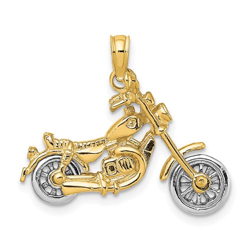 14k-two-tone-3-d-moveable-motorcycle-charm-SolomonJeweler-Wichita-KS-CustomJewelry