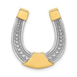 14k-w-rhodium-horseshoe-chain-slide-charm-SolomonJeweler-Wichita-KS-CustomJewelry