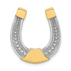 14k-w-rhodium-horseshoe-chain-slide-charm-SolomonJeweler-Wichita-KS-CustomJewelry