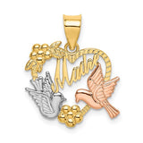 14k-two-tone-w-white-rhodium-madre-heart-w-doves-charm-SolomonJeweler-Wichita-KS-CustomJewelry