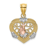 14k-two-tone-w-white-rhod-praying-hands-and-cross-heart-charm-SolomonJeweler-Wichita-KS-CustomJewelry