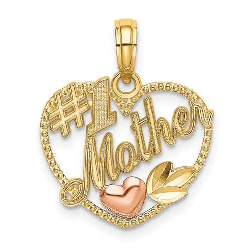 14k-two-tone-heart-w-1-mother-charm-SolomonJeweler-Wichita-KS-CustomJewelry
