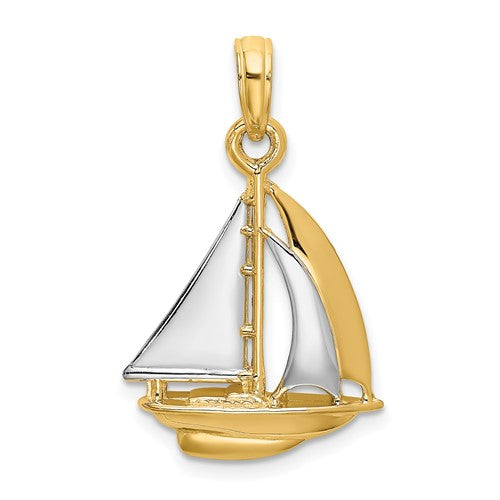 14k-w-rhodium-3-d-polished-sailboat-charm-SolomonJeweler-Wichita-KS-CustomJewelry